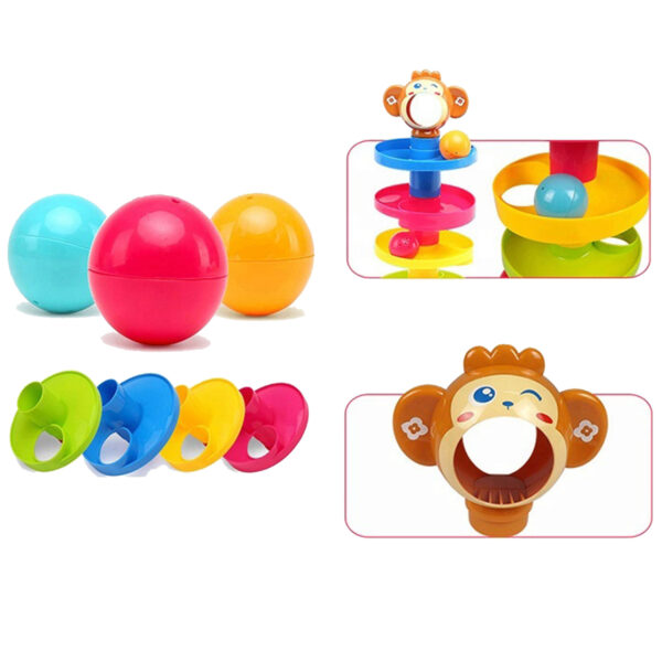 WOOPIE BABY Kulodrom Tor Kulkowy Zestaw Spirala + 3 Kulki - 011