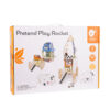 CLASSIC WORLD Drewniana Rakieta Domek dla Dzieci + Figurki 51el. - 011