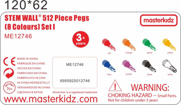 MASTERKIDZ Kolorowe Kołeczki Do Tablicy Naukowej 512 Sztuk 8 Kolorów - 004