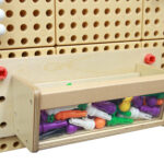 MASTERKIDZ Pojemnik Na Akcesoria Przezroczysta Ścianka - Tablica Naukowo-Edukacyjna STEM - 007