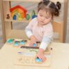 MASTERKIDZ Drewniana Tablica Cykl Życia Fasoli