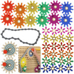 MASTERKIDZ Koła Zębate Zbuduj Własny Mechanizm - Tablica Naukowo-Kreatywna STEM - 001