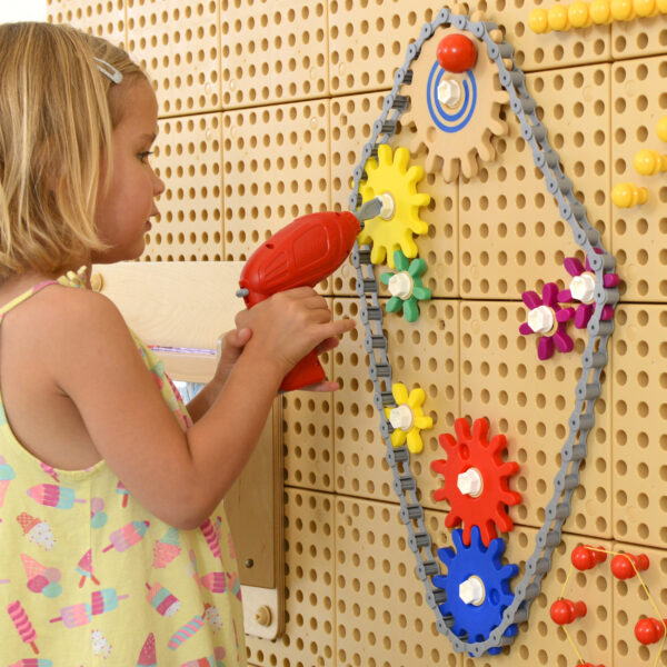 MASTERKIDZ Koła Zębate Zbuduj Własny Mechanizm - Tablica Naukowo-Kreatywna STEM - 003