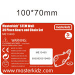 MASTERKIDZ Koła Zębate Zbuduj Własny Mechanizm - Tablica Naukowo-Kreatywna STEM - 007