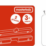MASTERKIDZ Górna i Dolna Belka do Montażu 1 Tablicy Edukacyjnej Flex - 004