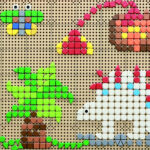 MASTERKIDZ Geometryczne Elementy 8 Kolorów 256 szt Akcesoria do tablic STEM - 003