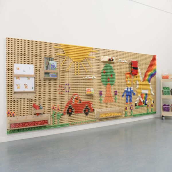 MASTERKIDZ Panel Ścienny Tablica Naukowa Kreatywna STEM  + Panel Monatażowy 120x80cm - 002