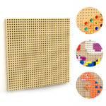 MASTERKIDZ Panel Ścienny Tablica Naukowa Kreatywna STEM + Panel Monatażowy 80 x 80 (cm) - 001