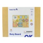 TOOKY TOY Tablica Manipulacyjna Zamki Zębatki Sorter Zegar - 010