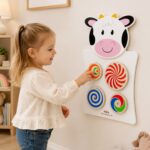 VIGA Drewniana Tablica Manipulacyjna Krówka Certyfikat FSC Montessori - 002