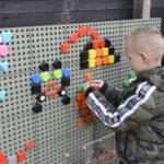 MASTERKIDZ Zestaw Kołeczki w kształcie figur geometrycznych 64szt do tablic STEM - 007