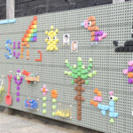 MASTERKIDZ Zestaw Kołeczki w kształcie figur geometrycznych 64szt do tablic STEM - 009