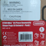 MASTERKIDZ Zestaw Kołeczki w kształcie figur geometrycznych 64szt do tablic STEM - 012