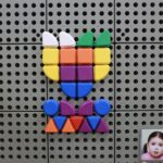 MASTERKIDZ Zestaw Kołeczki w kształcie figur geometrycznych 64szt do tablic STEM - 005