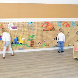 MASTERKIDZ Zestaw Kołeczki w kształcie figur geometrycznych 64szt do tablic STEM - 010
