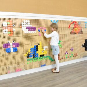 MASTERKIDZ Zestaw Kołeczki w kształcie figur geometrycznych 64szt do tablic STEM - 011