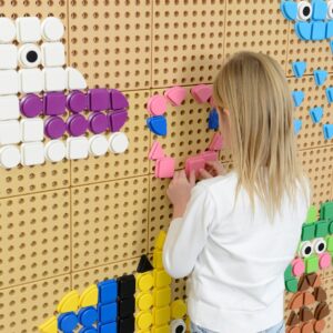 MASTERKIDZ Zestaw Kołeczki w kształcie figur geometrycznych 64szt do tablic STEM - 012