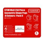 MASTERKIDZ Zestaw Kołeczki w kształcie figur geometrycznych 64szt do tablic STEM - 015