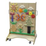 MASTERKIDZ Drewniana Tablica STEM Wolnostojąca - 008