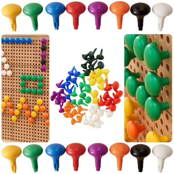 MASTERKIDZ Kolorowe Kołeczki Jumbo do Tablicy STEM 64 Szt. - 8 Kolorów - 001 MASTERKIDZ Kolorowe Kołeczki Jumbo do Tablicy STEM 64 Szt. - 8 Kolorów - 001