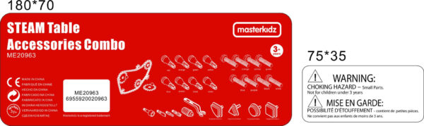 MASTERKIDZ Zestaw Akcesoriów Mix Kołeczki Śrubki Narzędzia 352 el. - 007