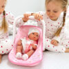 WOOPIE ROYAL Zestaw Lalka Bobas 30,5 cm + Nosidełko Różowe - 002