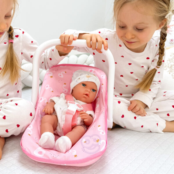 WOOPIE ROYAL Zestaw Lalka Bobas 30,5 cm + Nosidełko Różowe - 002