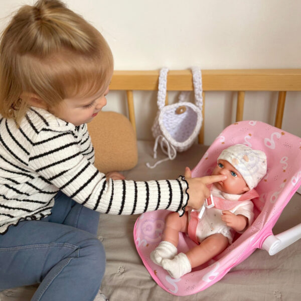 WOOPIE ROYAL Zestaw Lalka Bobas 30,5 cm + Nosidełko Różowe - 007