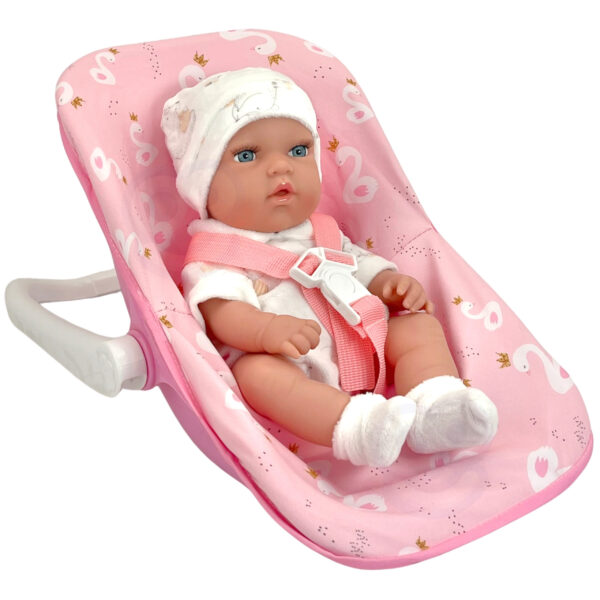 WOOPIE ROYAL Zestaw Lalka Bobas 30,5 cm + Nosidełko Różowe - 011