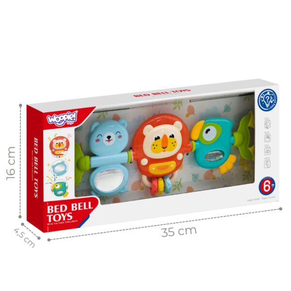 WOOPIE BABY Zawieszka Wózka Łóżeczka Sensoryczna Grająca Grzechotka Lusterko 6m+ - 004