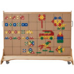 MASTERKIDZ Zestaw Geometrycznych Kształtów Klocków do Paneli Ściennych STEM 260 el. - 006