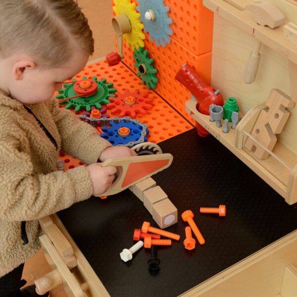 MASTERKIDZ Drewniany Warsztat XXL Montessori STEM z Narzędziami - 006