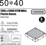 MASTERKIDZ Panel Ścienny Tablica Naukowa Kreatywna STEM 20x20 cm Bez Panelu Montażowego - 003