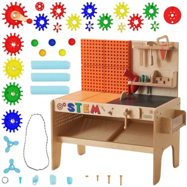 export MASTERKIDZ Drewniany Warsztat XXL Montessori STEM z Narzędziami + Akcesoria