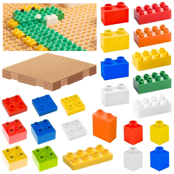MASTERKIDZ Zestaw Klocków Konstrukcyjnych STEM 135 el. z Nakładką na Panel 4 szt. - 001