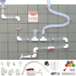 MASTERKIDZ System Rur Do Tablicy STEM 84 Elementów Tor Wodny Kulkowy - 001