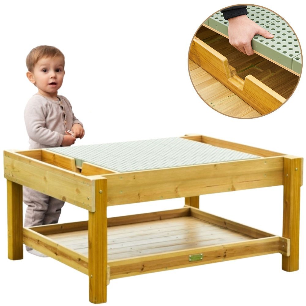 Wielofunkcyjny Panel STEM Masterkidz Outdoor Drewno Akacjowe - 001