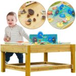 Stół Sensoryczny Masterkidz STEM Outdoor 1200L – Drewniana Tablica Laboratorium - 001