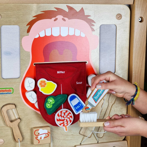 Tablica edukacyjna Higiena jamy ustnej Masterkidz - Nauka mycia zębów - 002
