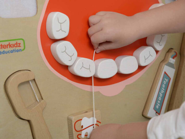 Tablica edukacyjna Higiena jamy ustnej Masterkidz - Nauka mycia zębów - 009
