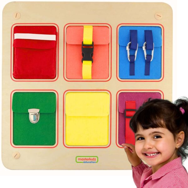 Tablica Manipulacyjna Masterkidz Flex – Nauka Zapinania i Samodzielności