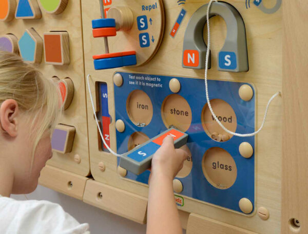 MASTERKIDZ Nauka o Przyciąganiu Magnetycznym - Ścienna Tablica Edukacyjna Flex Montessori - 008