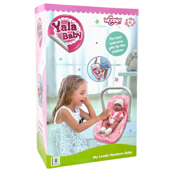 WOOPIE ROYAL Zestaw Lalka Bobas 30,5 cm + Nosidełko Różowe - 014