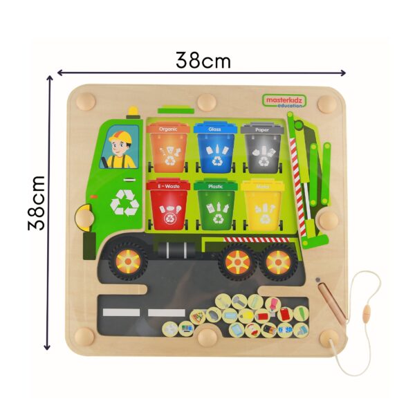 Edukacyjna Tablica Magnetyczna Recykling Masterkidz - Nauka Segregacji - 008
