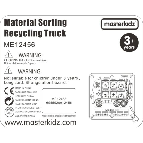 Edukacyjna Tablica Magnetyczna Recykling Masterkidz - Nauka Segregacji - 009