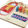 Drewniany panel do nauki sznurowania ścienny - Masterkidz STEM - 008