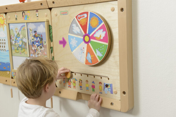 Interaktywny kalendarz pogody Masterkidz tablica Montessori - 005