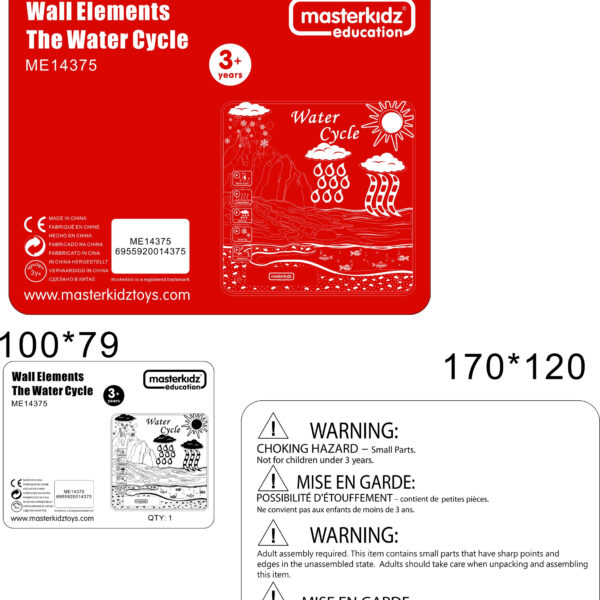 Ścienna Tablica Cykl Hydrologiczny Masterkidz Flex – Pomoc Montessori STEM - 010