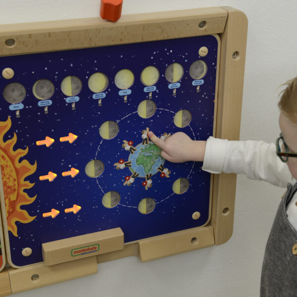 Nauka Fazy Księżyca Tablica Drewniana dla Dzieci Montessori Masterkidz - 003