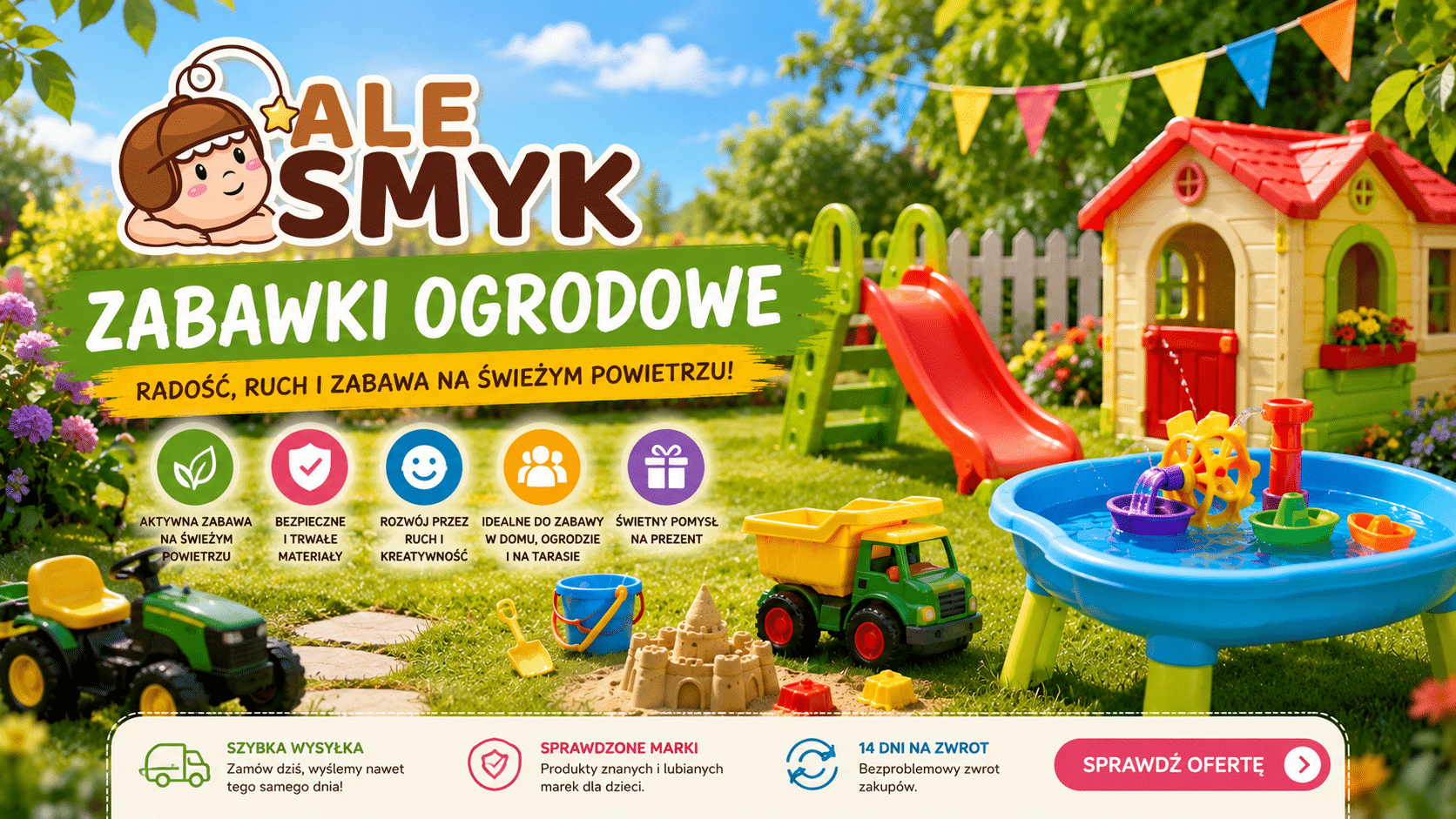 Lato z dzieckiem – najlepsze zabawki ogrodowe